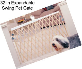 32 in Expandable Swing Pet Gate