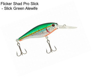 Flicker Shad Pro Slick - Slick Green Alewife