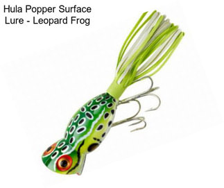 Hula Popper Surface Lure - Leopard Frog