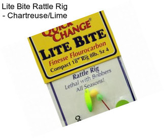 Lite Bite Rattle Rig - Chartreuse/Lime