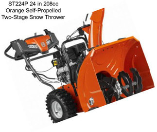 ST224P 24 in 208cc Orange Self-Propelled Two-Stage Snow Thrower