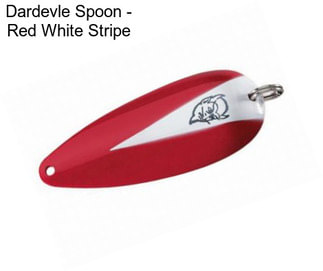 Dardevle Spoon - Red White Stripe