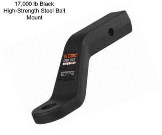 17,000 lb Black High-Strength Steel Ball Mount