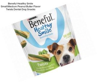 Beneful Healthy Smile Small/Medium Peanut Butter Flavor Twists Dental Dog Snacks