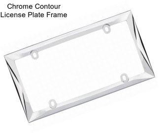 Chrome Contour License Plate Frame