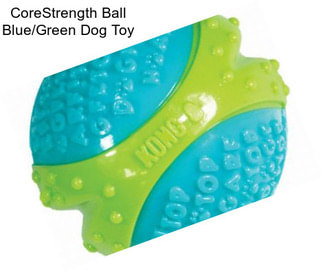 CoreStrength Ball Blue/Green Dog Toy