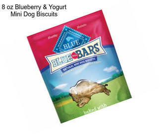8 oz Blueberry & Yogurt Mini Dog Biscuits
