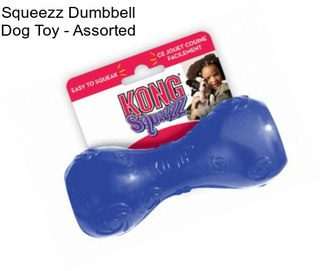 Squeezz Dumbbell Dog Toy - Assorted