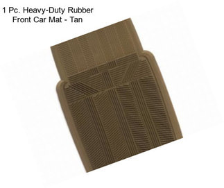 1 Pc. Heavy-Duty Rubber Front Car Mat - Tan