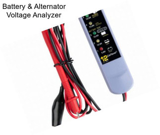 Battery & Alternator Voltage Analyzer