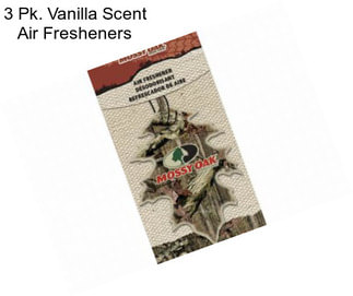3 Pk. Vanilla Scent Air Fresheners