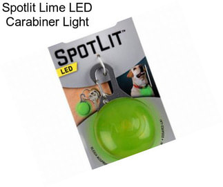 Spotlit Lime LED Carabiner Light