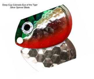 Deep Cup Colorado Eye of the Tiger Silver Spinner Blade