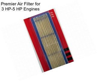 Premier Air Filter for 3 HP-5 HP Engines