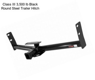 Class III 3,500 lb Black Round Steel Trailer Hitch