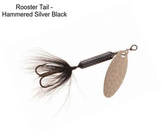 Rooster Tail - Hammered Silver Black