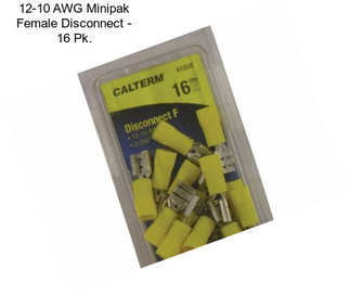 12-10 AWG Minipak Female Disconnect - 16 Pk.