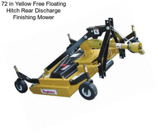 72 in Yellow Free Floating Hitch Rear Discharge Finishing Mower