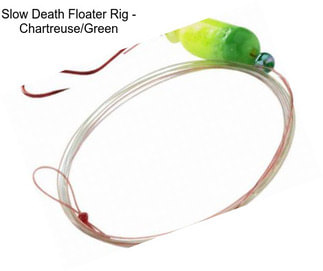 Slow Death Floater Rig - Chartreuse/Green