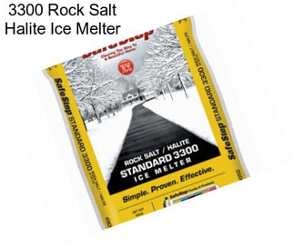 3300 Rock Salt Halite Ice Melter