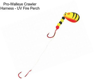 Pro-Walleye Crawler Harness - UV Fire Perch