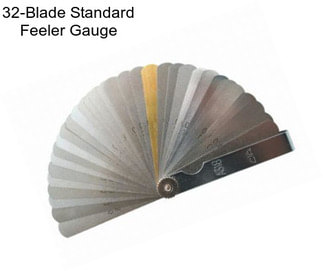 32-Blade Standard Feeler Gauge