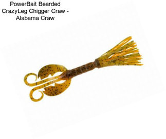 PowerBait Bearded CrazyLeg Chigger Craw - Alabama Craw