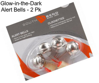 Glow-in-the-Dark Alert Bells - 2 Pk