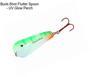 Buck-Shot Flutter Spoon - UV Glow Perch