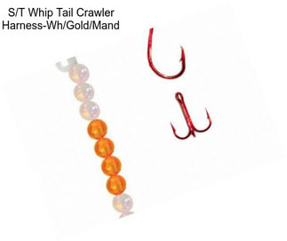 S/T Whip Tail Crawler Harness-Wh/Gold/Mand