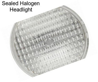 Sealed Halogen Headlight