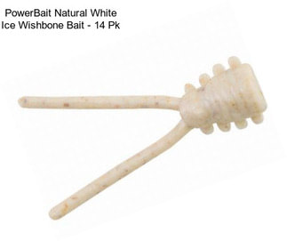 PowerBait Natural White Ice Wishbone Bait - 14 Pk