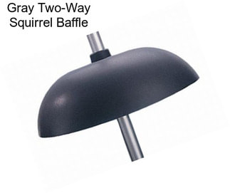 Gray Two-Way Squirrel Baffle