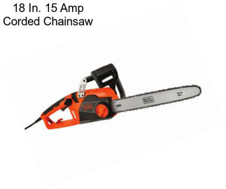 18 In. 15 Amp Corded Chainsaw