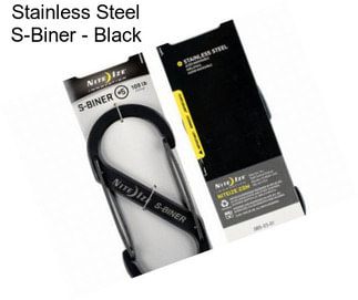 Stainless Steel S-Biner - Black