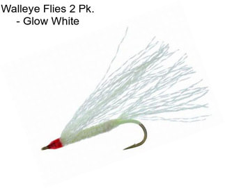 Walleye Flies 2 Pk. - Glow White