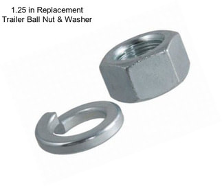 1.25 in Replacement Trailer Ball Nut & Washer