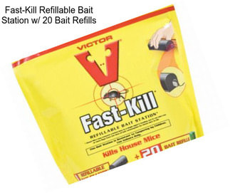 Fast-Kill Refillable Bait Station w/ 20 Bait Refills