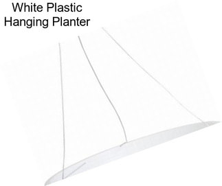 White Plastic Hanging Planter