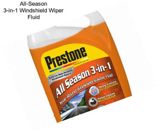 All-Season 3-in-1 Windshield Wiper Fluid