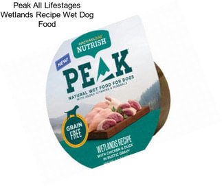 Peak All Lifestages Wetlands Recipe Wet Dog Food