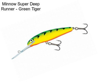 Minnow Super Deep Runner - Green Tiger