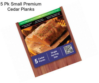 5 Pk Small Premium Cedar Planks