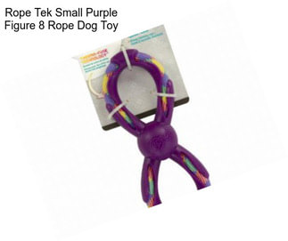 Rope Tek Small Purple Figure 8 Rope Dog Toy
