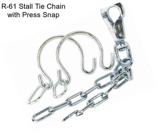 R-61 Stall Tie Chain with Press Snap