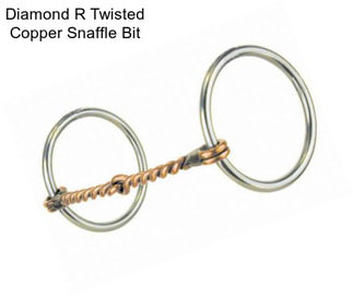 Diamond R Twisted Copper Snaffle Bit