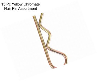 15 Pc Yellow Chromate Hair Pin Assortment