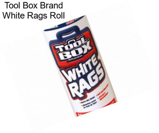 Tool Box Brand White Rags Roll
