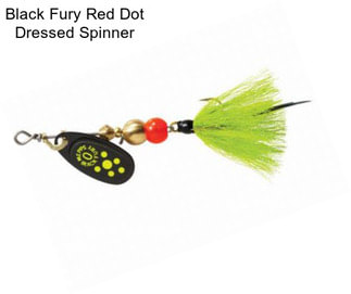 Black Fury Red Dot Dressed Spinner