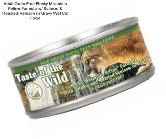 Adult Grain Free Rocky Mountain Feline Formula w/ Salmon & Roasted Venison in Gravy Wet Cat Food